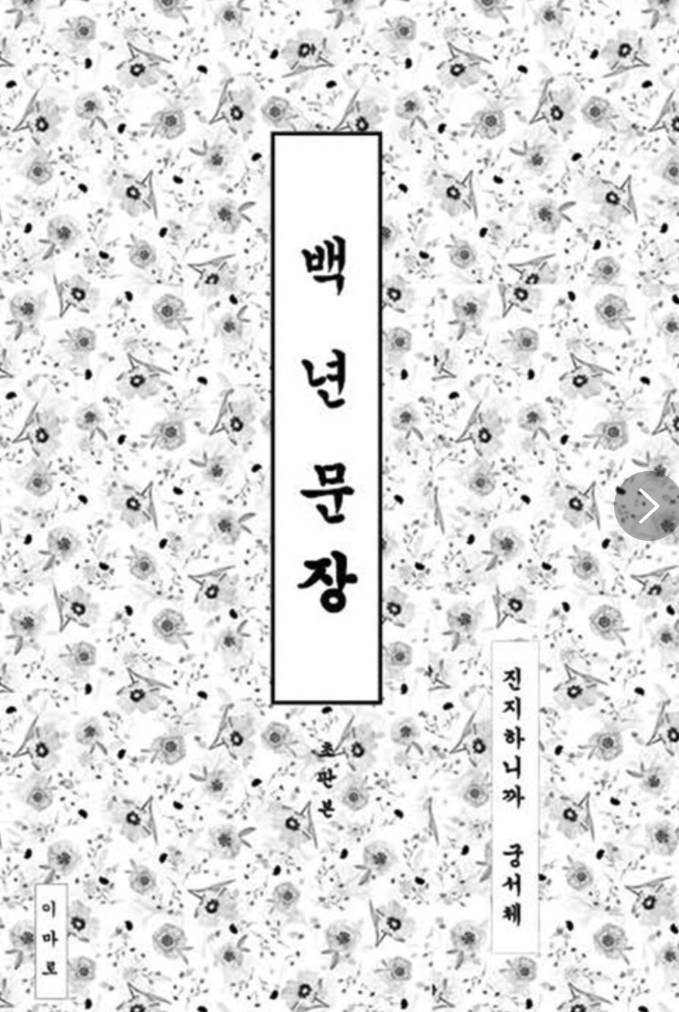 백 년 문장 표지